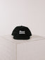 Retro 5 Panel Black Racing Cap