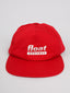 Retro 5 panel Red Racing Cap