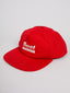 Retro 5 panel Red Racing Cap