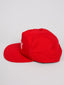 Retro 5 panel Red Racing Cap